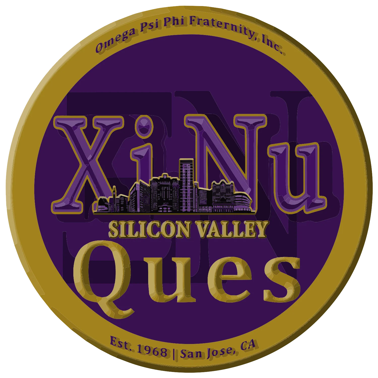 Xi Nu Chapter Omega Psi Phi BFW sponsor logo